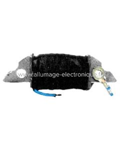 Bobine de charge batterie et éclairage pour allumage Motoplat à rotation horaire et rotor externeplastoferrite.