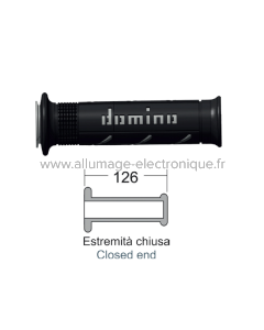 DOMINO Poignées mx2 maxiscooter Noir/Gris