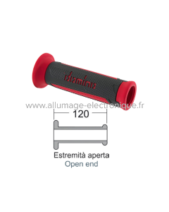 DOMINO Poignées Turismo rouge/anthracite