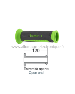 DOMINO Poignées Turismo vert/anthracite