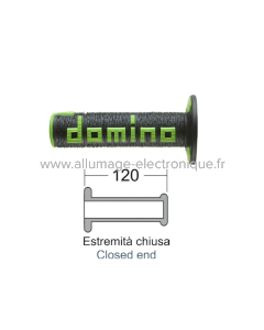 DOMINO Poignées Offroad noir/vert