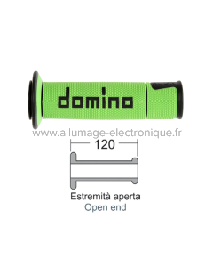DOMINO Poignées Road-Racing vert/noir