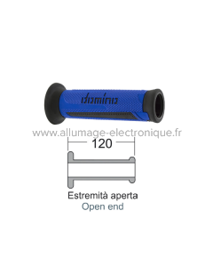 DOMINO Poignées Turismo bleu/noir