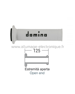 Poignées route DOMINO blanc/noir