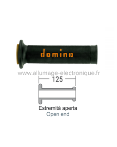 Poignées route DOMINO noir/orange