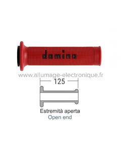 Poignées route DOMINO Rouge/noir