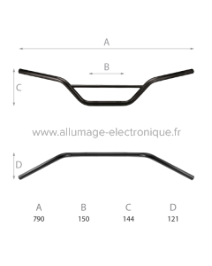 Guidon Domino Offroad L - 790mm