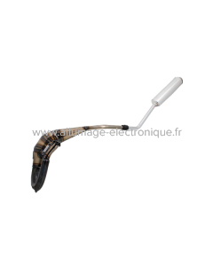 Pot d’échappement soudé Evok Iron Pipe avec silencieux Shorty en Aluminium et Inox pour Derbi DRD PRO 50 07-13