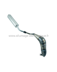 Pot d’échappement soudé Evok Iron Pipe avec silencieux Shorty en Aluminium et Inox  pour Vent Baja-Derapage 50 19-22