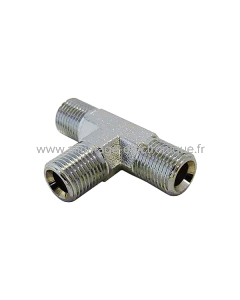 CONNECTEUR EN T 1/8 BSP - CHROME