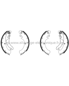 Mâchoires de frein FERODO FSB886EF