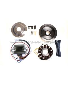 Kit alternateur charge batterie Ducati 250cc 350cc 450cc carter large fixation 4 trous - STK163