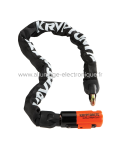 Antivol à chaîne intégré EVOLUTION SERIES 4 - 90 cm, noir orange