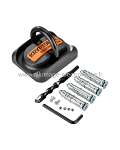 Ancrage au sol EVOLUTION - orange noir