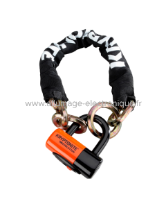 Chaine NEW YORK NOOSE 1275 et cadenas EVOLUTION SERIES 4 - orange noir