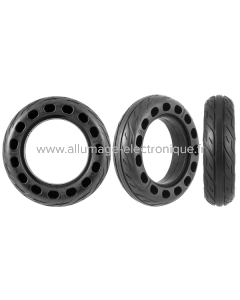 Pneu scooter électrique - 200 X 50, noir, nid d&#39;abeille, diamètre intérieur 11 cm