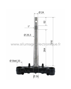 Jeu de direction de fourche RMS Honda Sh 125-150cc