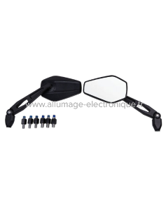 Rétroviseurs universels RMS avec adaptateurs - Pliable