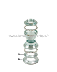 Jeu complet de roulements de direction RMS Malaguti F12 Phantom/Crosser 50cc