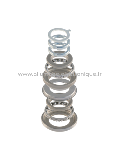 Jeu complet de roulements de direction RMS Piaggio Beverly 125-250cc