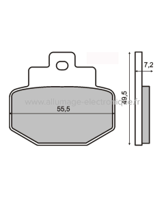 Plaquettes de frein frittées Sinter-Tech Gilera Runner 125