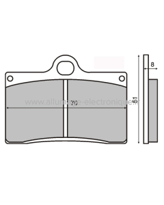 Plaquettes de frein frittées Sinter-Tech Aprilia RS 250