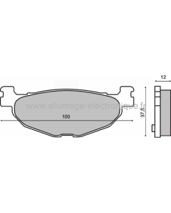 Plaquettes de frein frittées Sinter-Tech Yamaha Majesty 400cc/T-max 500cc
