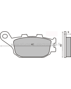 Plaquettes de Frein Frittée Sinter-Tech Honda Jazz 250cc