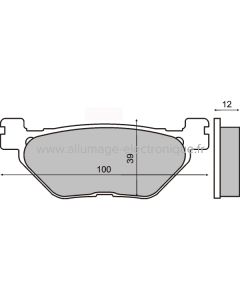 Plaquettes de frein frittées Sinter-Tech Yamaha T-Max 500cc