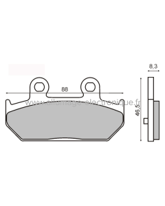 Plaquettes de frein frittées Sinter-Tech Suzuki Burgman 400cc