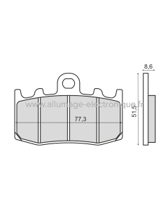 Plaquettes de Frein Frittée Sinter-Tech Bmw K 1200S