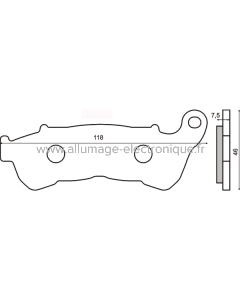 Plaquettes de Frein Frittée Sinter-Tech Honda Sh 150i