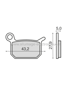 Plaquettes de frein frittées Sinter-Tech KTM Sx 65cc