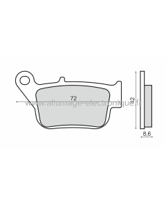 Plaquettes de frein frittées Sinter-Tech Yamaha YP R250 X-Max