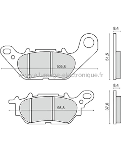 Plaquettes de Frein Frittée Sinter-Tech Mbk XC 125