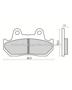 Plaquettes de Frein Frittée Sinter-Tech Honda CB 125cc