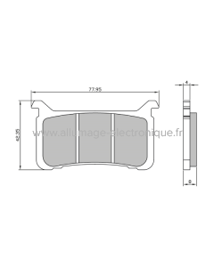 Plaquettes de Frein Frittée Sinter-Tech Honda VFR 800