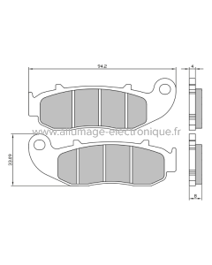 Plaquettes de Frein Frittée Sinter-Tech Fantic Enduro-Motard