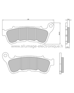 Plaquettes de frein Sinter-Tech Harley Davidson 883 2014&gt;