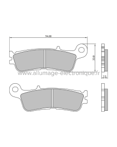Plaquettes de frein frittées Sinter-Tech Yamaha YZ450F Efi