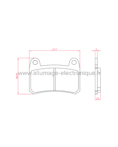 Plaquettes de Frein Organiques RMS Benelli 302