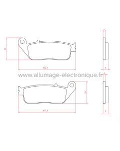 Plaquettes de frein frittées Sinter-Tech Kymco Downtown 300
