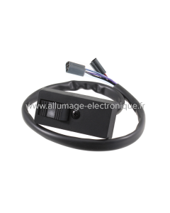 Commutateur de clignotant RMS Classic Piaggio Vespa PK 50S 8 câbles noir 2 connecteurs multiples (4 broches), (5 broches) R.O.216535 