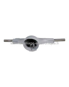 Corps de guidon 4 vitesses RMS Classic Piaggio Vespa 50 NRL 1379125  - Avec boîte de vitesses et tube d'accélérateur