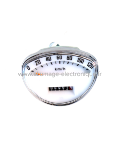 Compteur de vitesse blanc RMS Classic Piaggio Vespa 125 Primavera-Et3 