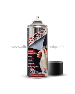 Wrapper Bombe de peinture amovible Wrapper noir mat 400ml